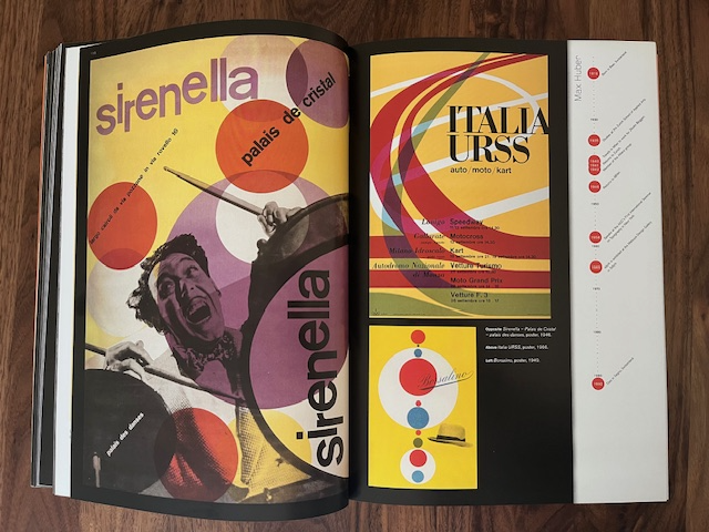 Photo from a graphic design book showing a print-based layout.